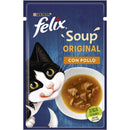 FELIX supa pentru pisici cu  Pui 30x48g