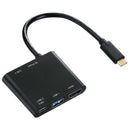 Adaptor Hama 4in1 USB-C, Negru