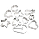 Set forme pentru prajituri, inox, 10 piese