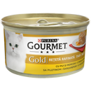 GOURMET GOLD Savoury Cake cu Pui si Morcov, hrana umeda pentru pisici, 85 g
