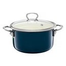 Oala email cu capac 24cm/4,8 L