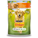FRISKIES Adult cu Pui si Morcovi in Sos, hrana umeda pentru caini, 100 g