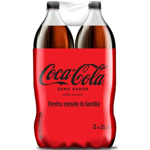 Coca Cola Zero 2x2L + pahar
