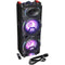 Boxa portabila iluminata Party-Stup210 2x10"/25cm, 200W, USB/SD/BT/FM/AUX