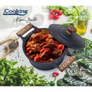 Cooking by Heinner Semioala din aluminiu cu capac Taste of Home by Chef Sorin Bontea, 20x10 cm, 2.7L