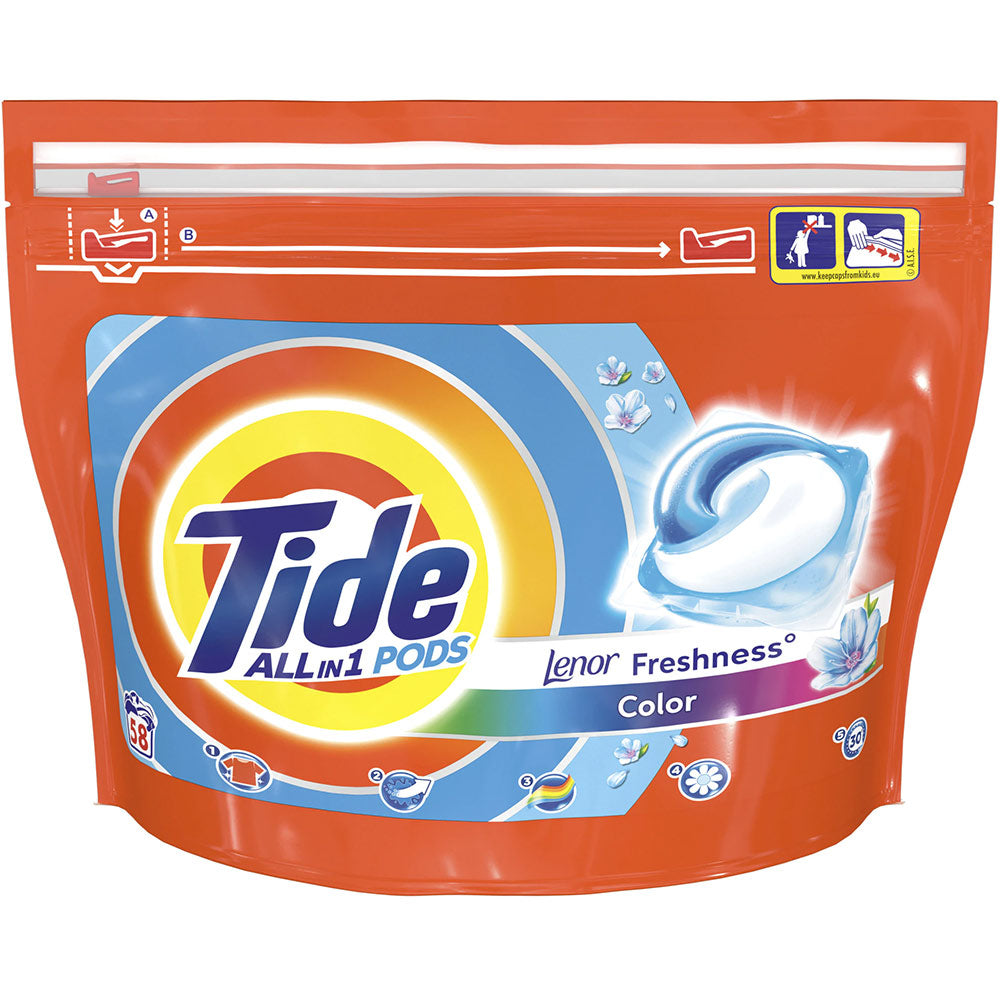 maniac Evaluable boot Tide Detergent capsule All in 1 Pods Touch Of Lenor color, 58 spalari –  Remarkt Oferte Fara Egal