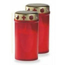 Candela din plastic cu capac metalic LABV/2, 120mm, 2 buc.