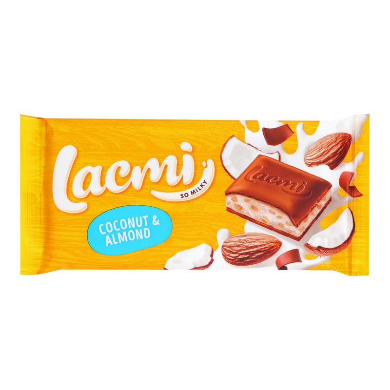 LACMI, ciocolată cu lapte cu migdale și cocos, 84g