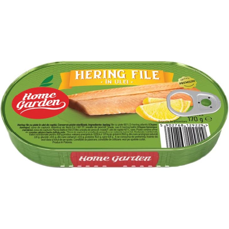 Home Garden hering file ulei, 170gr