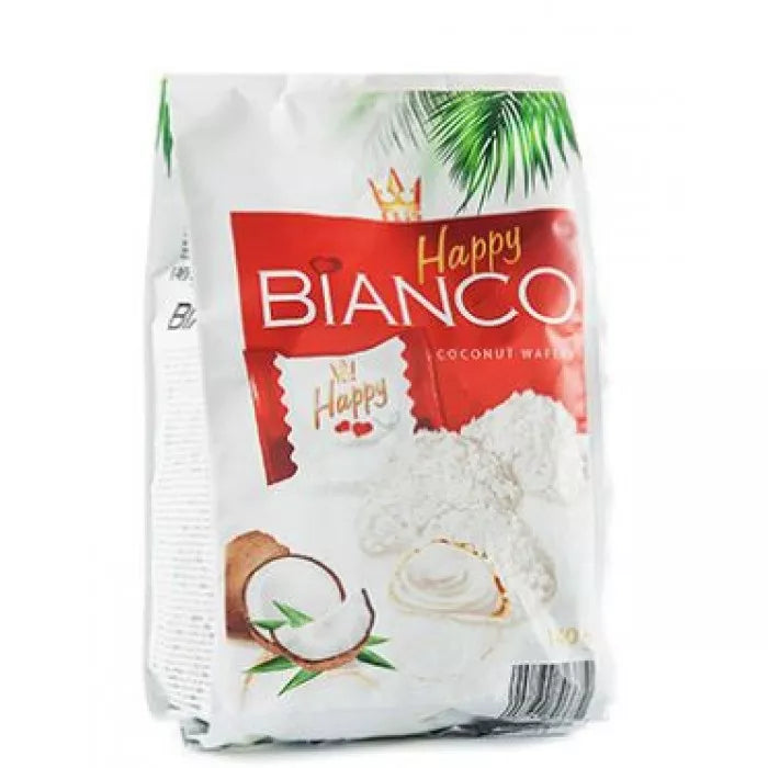 Happy BIANCO wafers coconut 140g