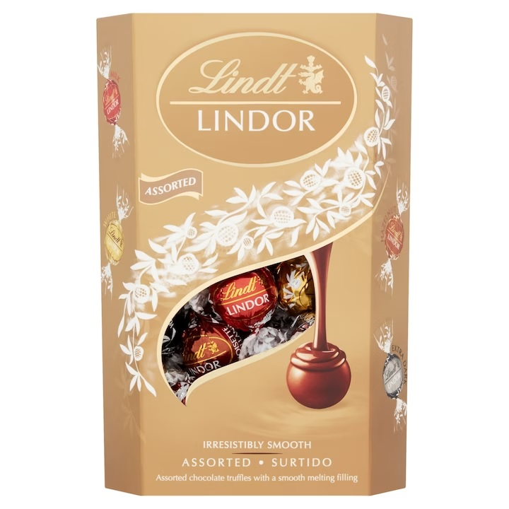 LINDT LINDOR bom ciocolata asortata  337g