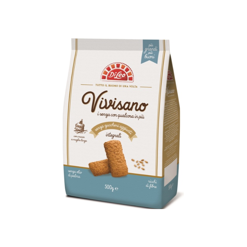 Di leo vivisano biscuiti de casa integrali fara zahar adaugat, maxipack 500g