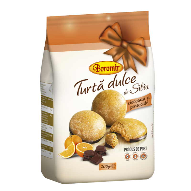 Turta dulce cu portocale si ciocolata 200 gr