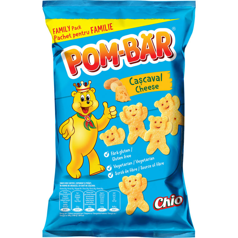 Pom-Bar Snack cu gust de cascaval 80g