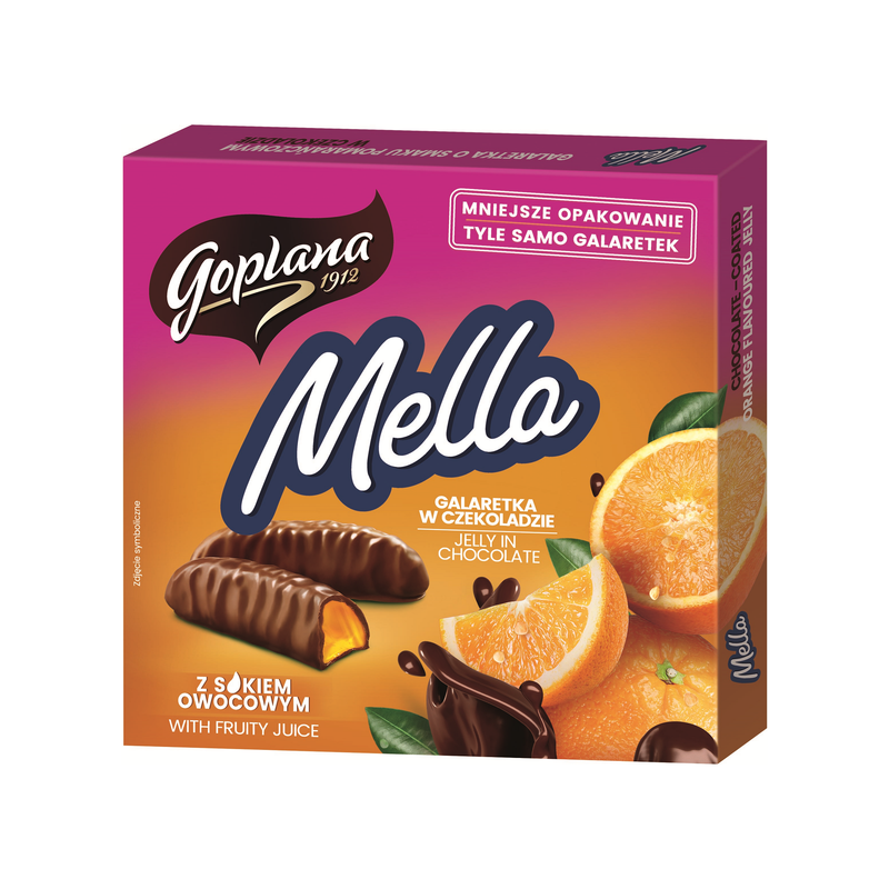 Mella ciocolata jeleu de portocale 190gr