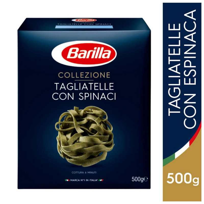 Barilla tagliatelle spanac, 500G