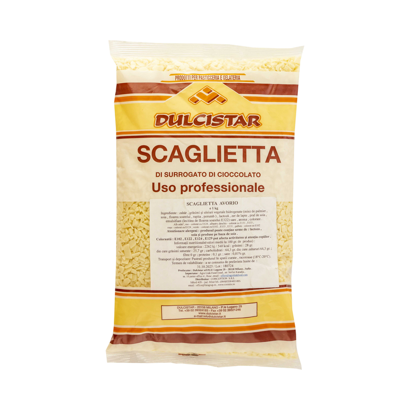 Scagliatta-paiete din ciocolata alba 1 kg
