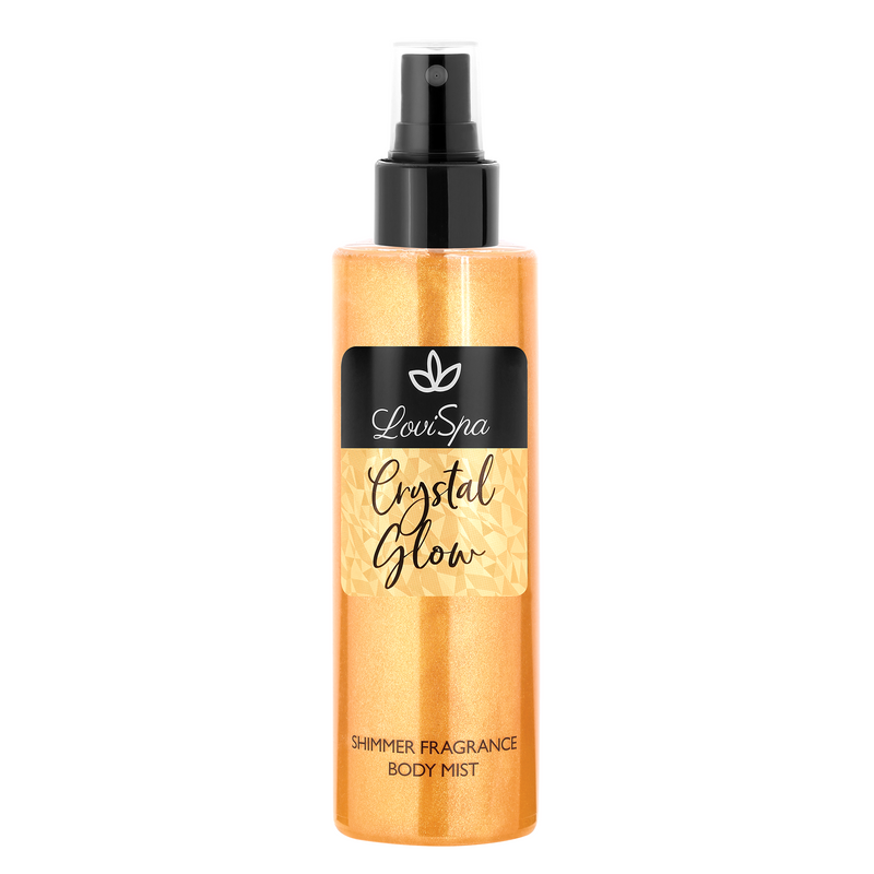 LoviSpa Spray parfumat si stralucitor pentru corp Crystal Glow, 200 ml