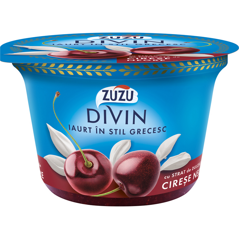 Zuzu divin iaurt in stil grecesc cu cirese, 150g