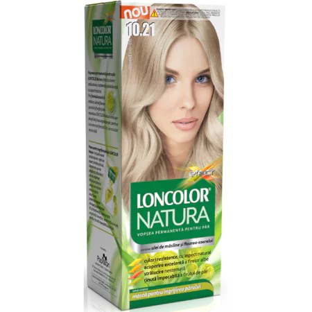 Vopsea de par permanenta Loncolor Natura 10.21 Blond nordic, 100 ml