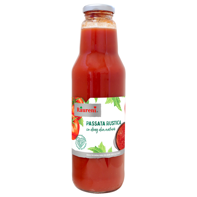 Raureni Passata rustica din rosii proaspete 745g