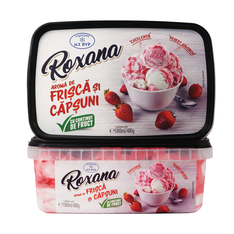 Icedyp Roxana inghetata 1000ml frisca-capsuni