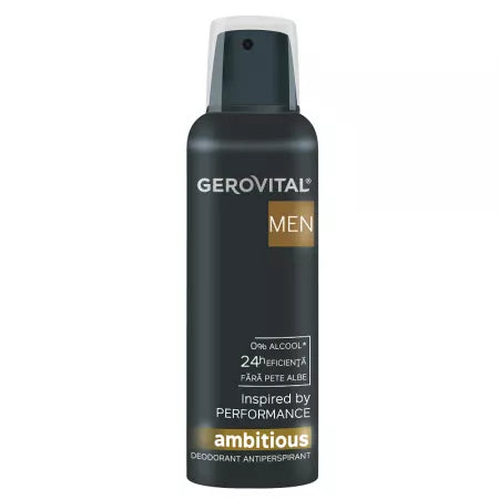 Deodorant antiperspirant Ambitious, 150 ml, Gerovital Men