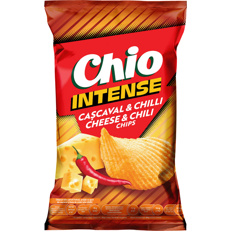 Chio Chips intense Cascaval&chili 120g