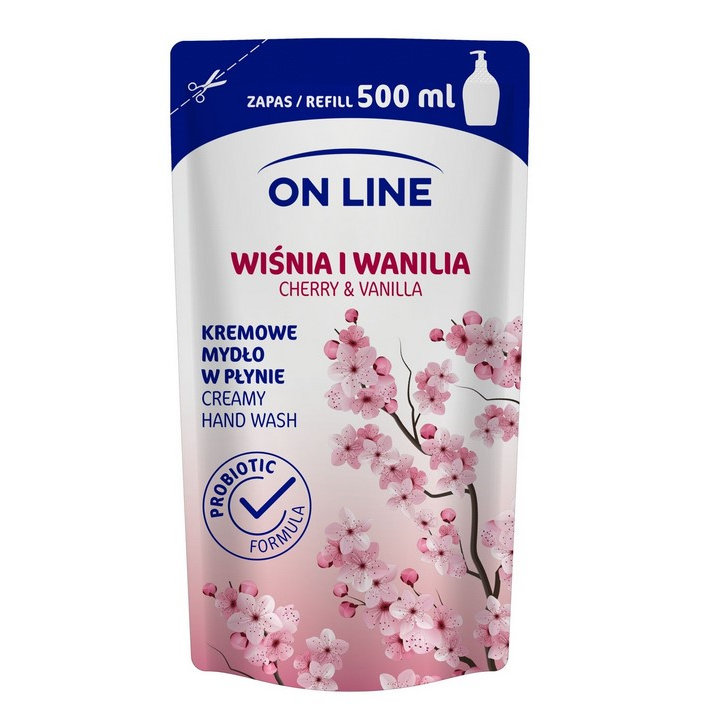 ON LINE Rezerva sapun lichid cherry & vanilla, 500ml