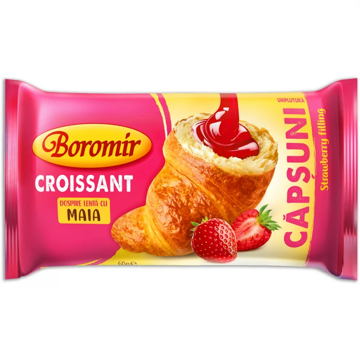 Boromir croissant umplutura cu caspuni 60 g