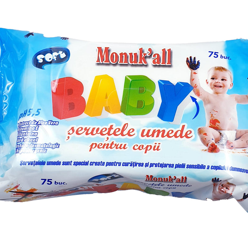 Servetele umede Monuk 75 buc/pachet