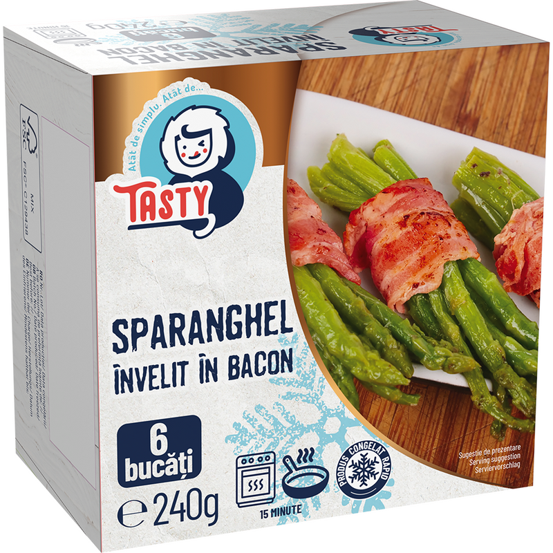 Tasty Sparanghel invelit in bacon 240g
