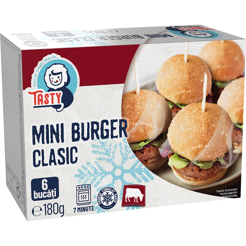 Tasty Mini burgeri clasici, 180g