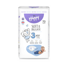 Happy Soft&Delicate dječje pelene Midi pakiranje 70 kom