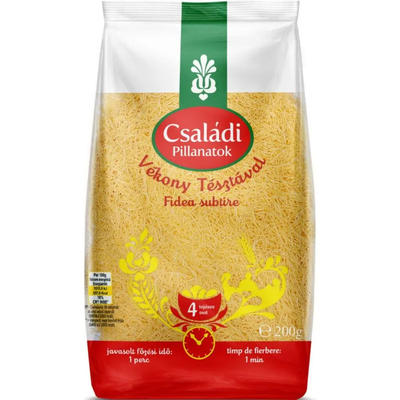 Csaladi fidea scurta 4 oua, 200g