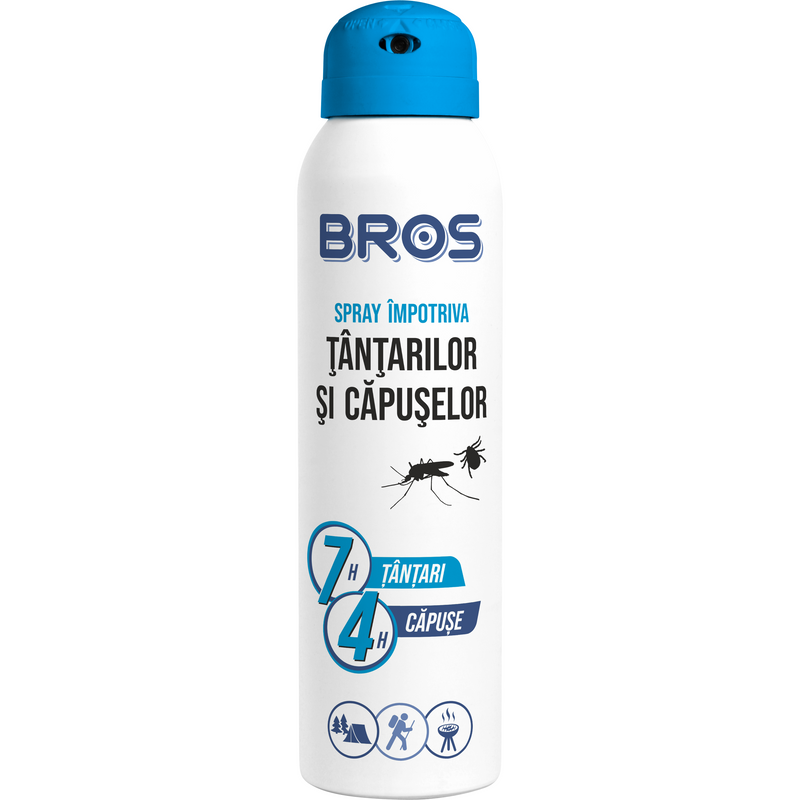 BROS spray impotriva tantarilor si capuselor, 90ml