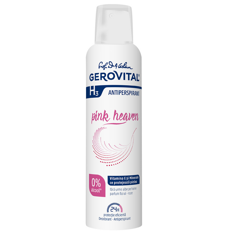 Deodorant Antiperspirant Pink Heaven, Gerovital, 150 ml