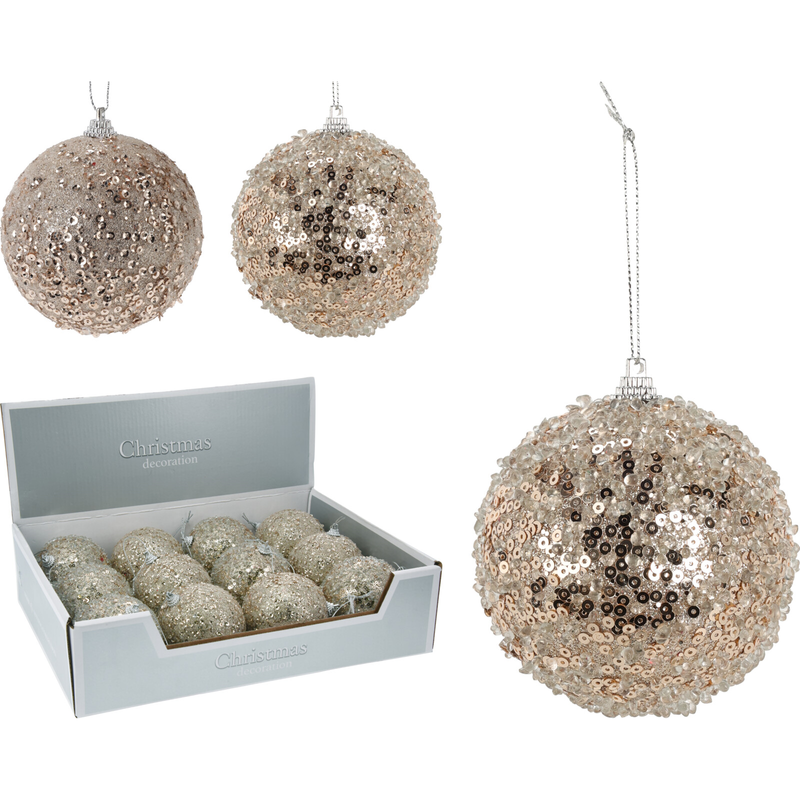 Deco XMAS glob 8CM GOLD ABJ440300