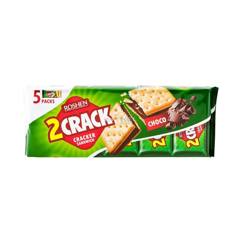 2 Crack biscuiti dulci cu crema cacao 33%, 235 g