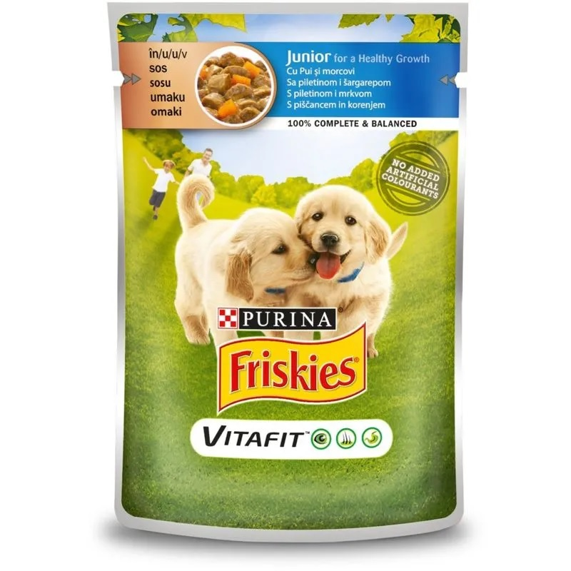 Friskies junior dog pui&morcovi, 85g