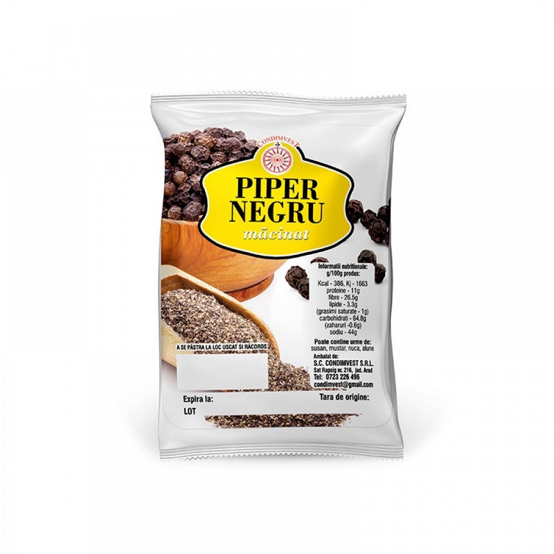 Condimvest piper macinat, 250 g