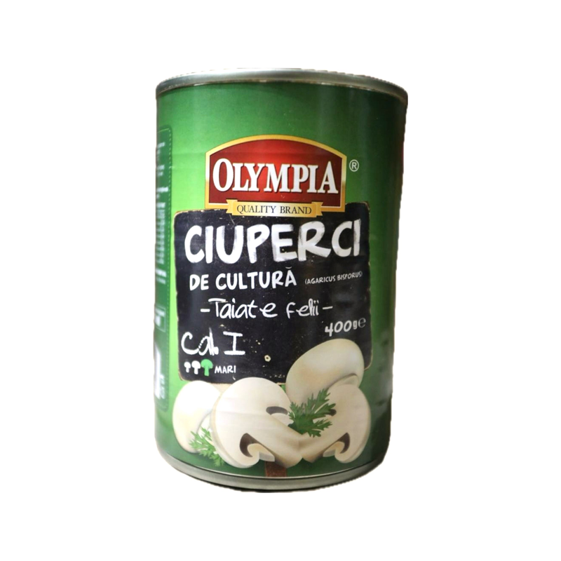Olympia - ciuperci taiate felii cutie 400gr
