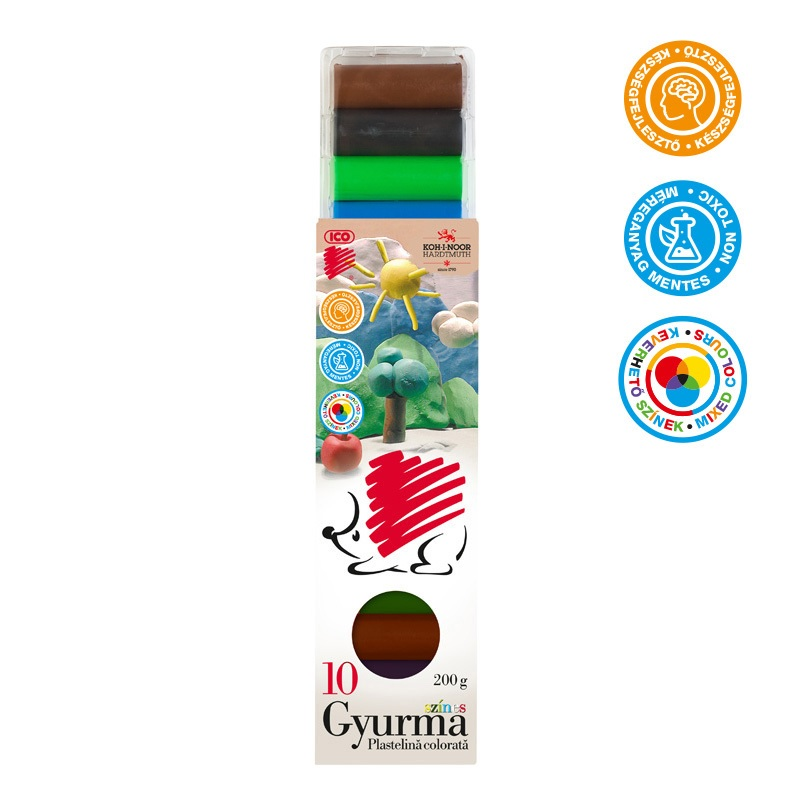 Ico arici plastelina color 10/200g