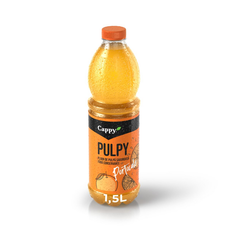 Cappy Pulpy Portocale 1.5L PET SGR