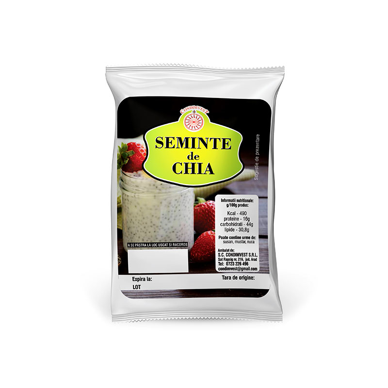 Condimvest seminte chia, 250 g