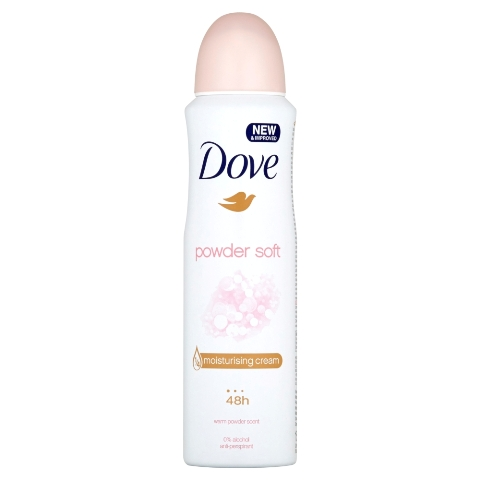 Dove deodorant spray 150ml wom powder soft