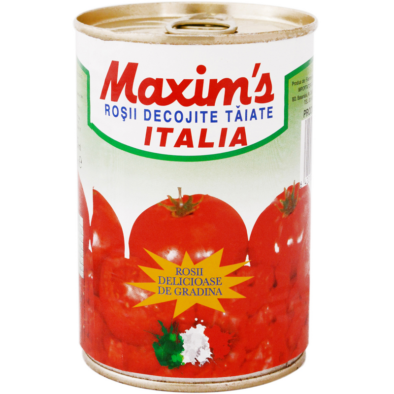Maxims rosii decojite taiate 400g