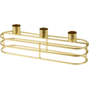 Suport pentru 3 lumanari gold 30X8X8.5CM AAE330570