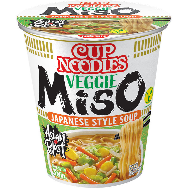 Supa instant noodles veggie miso nissin 67g
