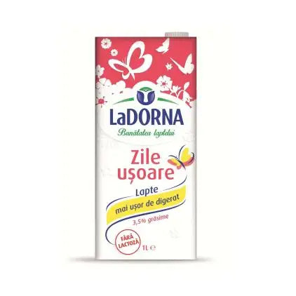 La Dorna Zile Usoare lapte fara lactoza 3.5% grasime, 500 ml